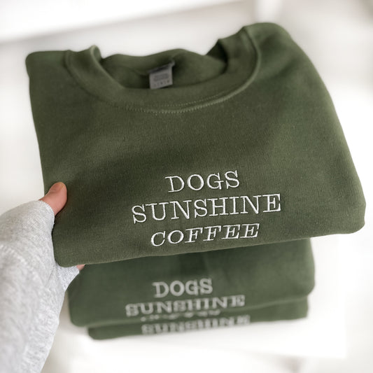 Dogs sunshine coffee college